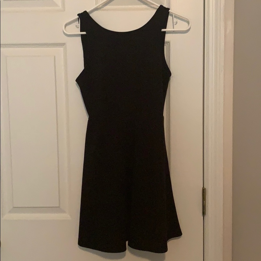 Black mini dress